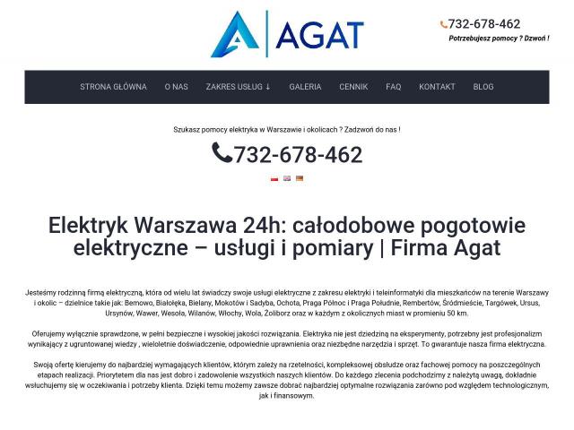 AGAT Adrian Popławski - elektryk Warszawa